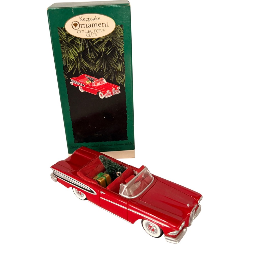 Hallmark 1995 Keepsake 1958 Ford Edsel Citation Convertible Ornament Red QXC4113